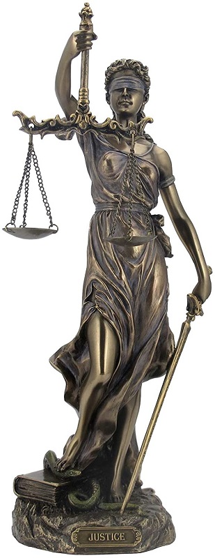 A Statue Representing Lady Justice