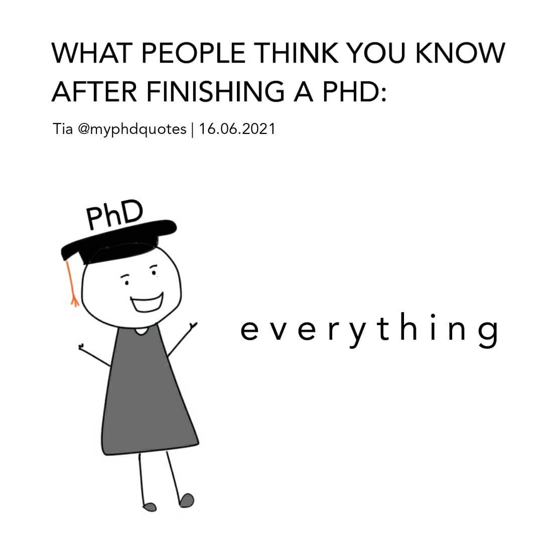 PhD does not make me know everything