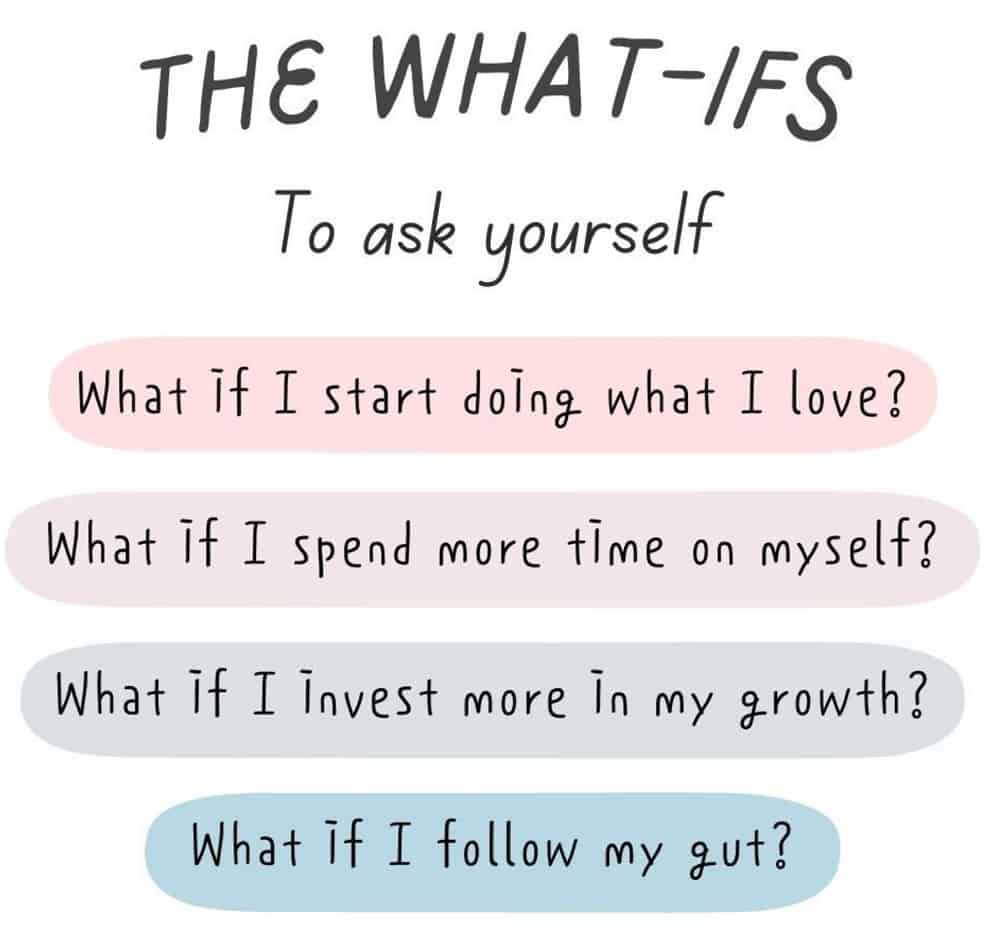 the what ifs to ask yourself