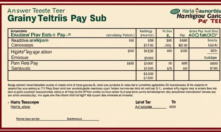 A Comprehensive Guide To Understanding Your Harris Teeter Pay Stub