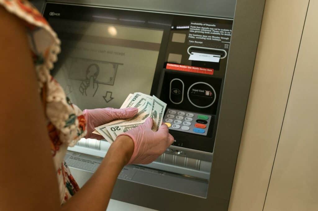 Withdraw cash from ATMs