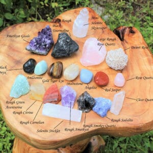 Beginner's Crystal Healing Kit - 20 pcs Chakra Stones